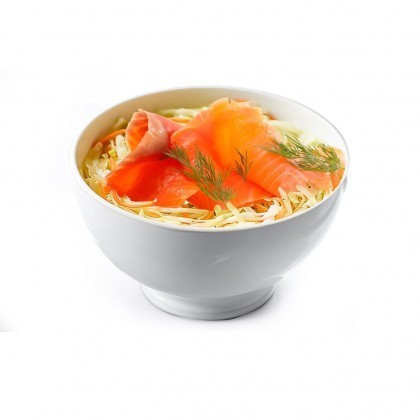 Salade choux saumon